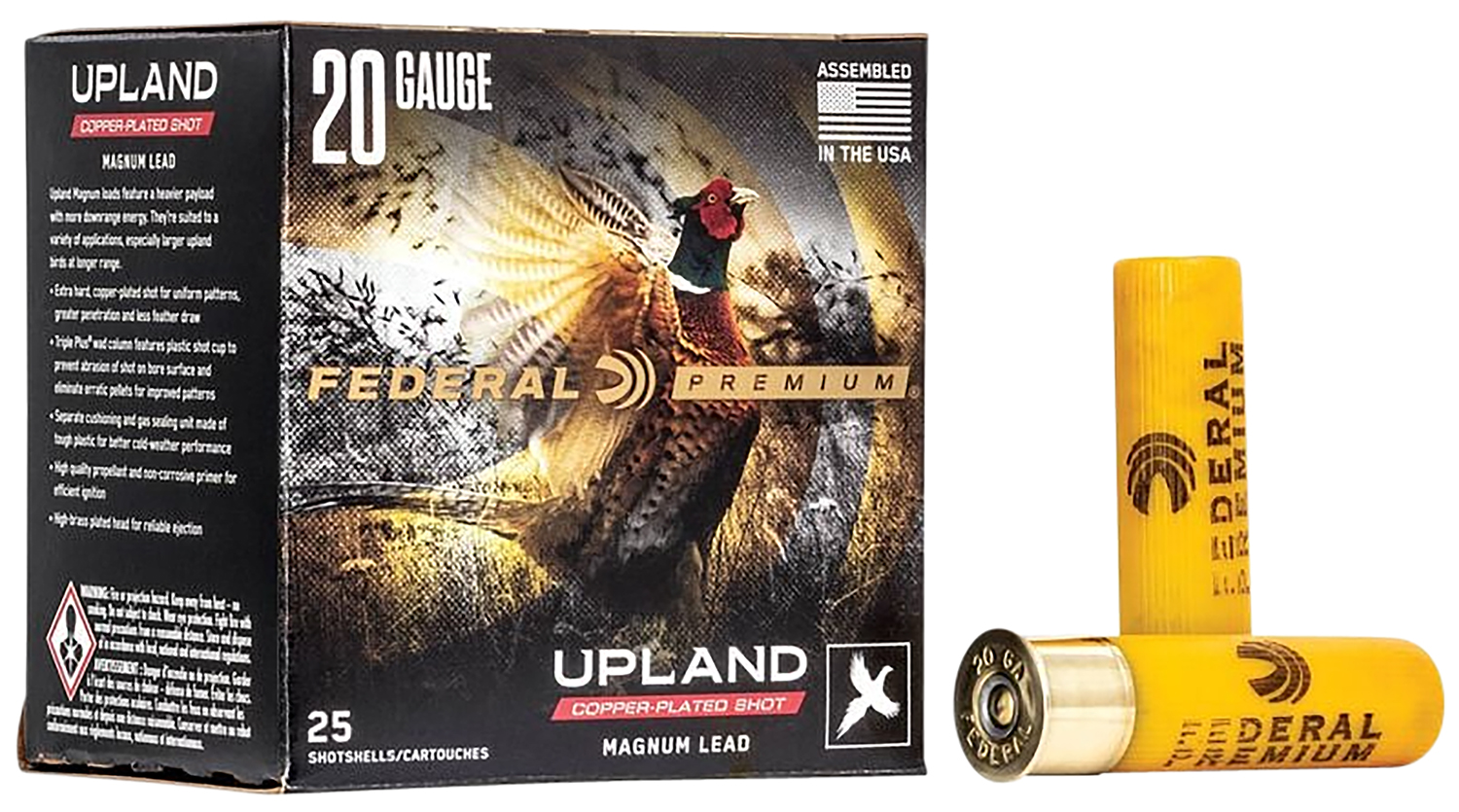 Federal P2585 Premium Wing-Shok Magnum 20Gauge 3″ 1 1/4oz 5Shot 25 Per Box/10 Case