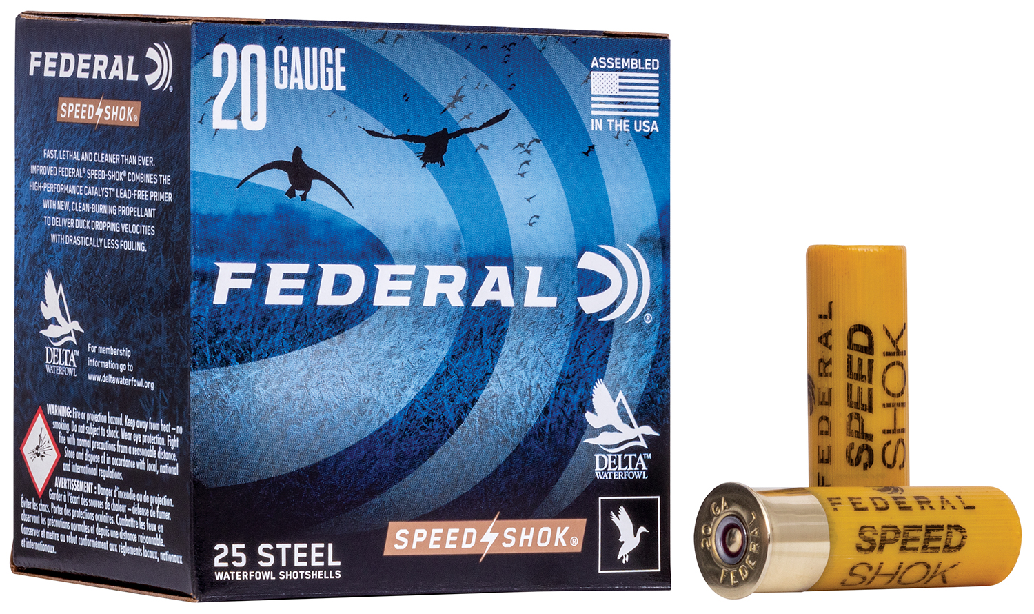 Federal WF2086 Speed-Shok 20Gauge 2.75″ 3/4oz 6Shot 25 Per Box/10 Case