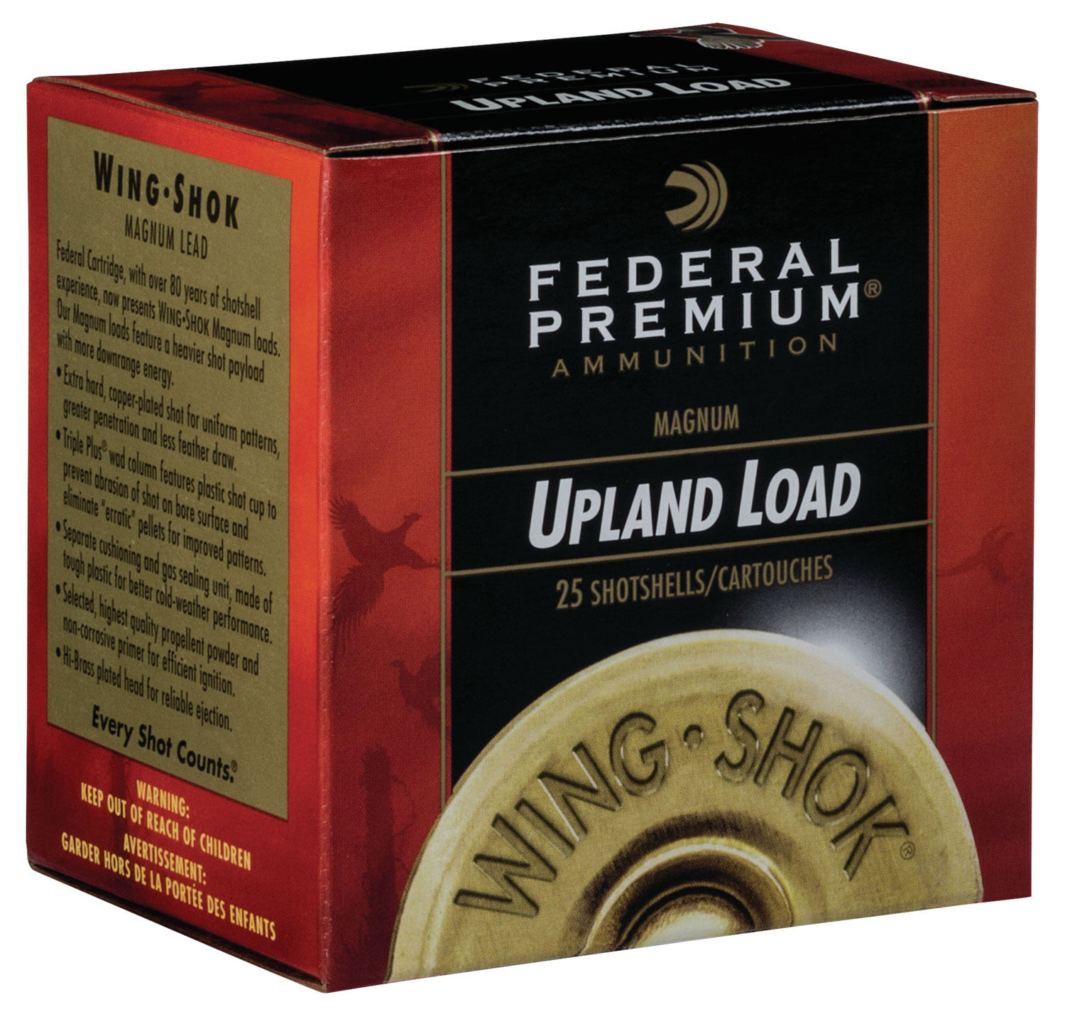 Federal PF1635 Premium Wing-Shok Pheasant Forever High Velocity 16Gauge 2.75″ 1 1/8oz 5Shot 25 Per Box/10 Case