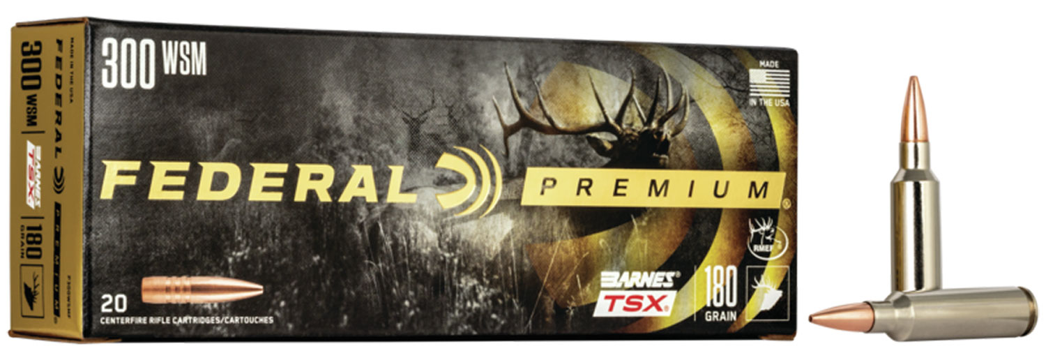 Federal P300WSMF Premium 300WSM 180gr Barnes TSX 20 Per Box/10 Case