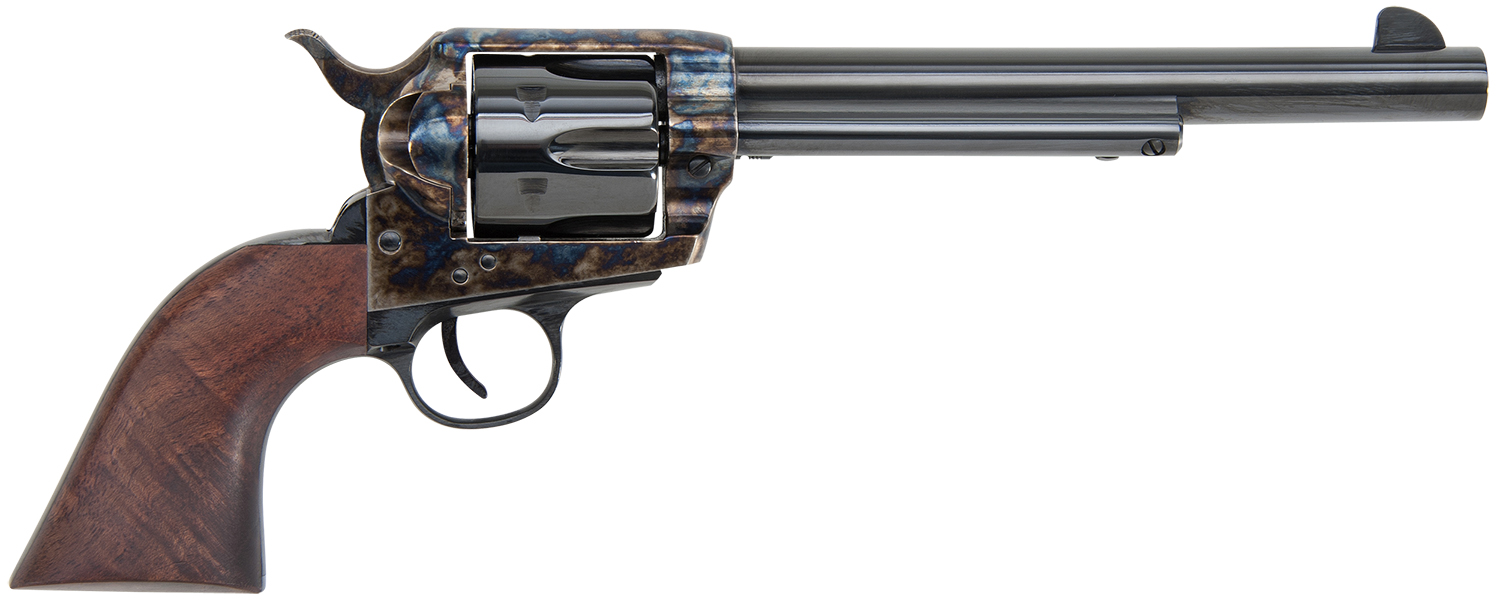 Traditions SAT73004 1873 45 Colt (LC) 6rd 7.50″ Blued Cylinder/Barrel Color Case Hardened Steel Frame with Walnut Grips