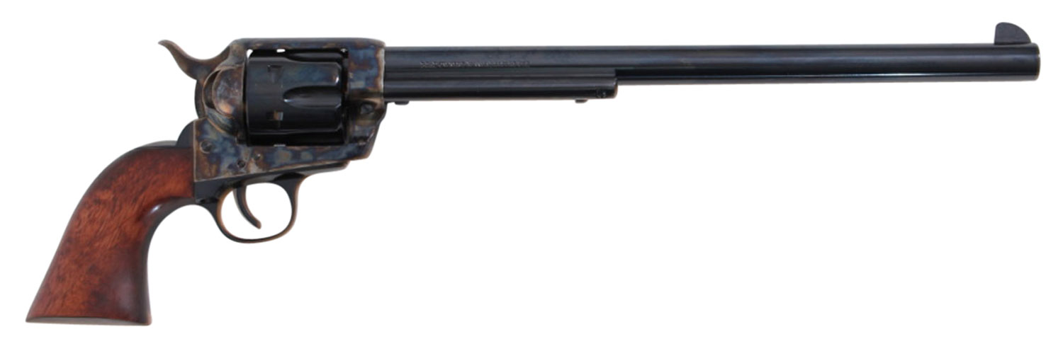 Traditions SAT73103 1873 Buntline 45 Colt (LC) 6rd 12″ Blued Cylinder & Barrel Color Case Hardened Steel Frame Walnut Grip