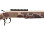 CVA CR4443D Cascade Takedown 450 Bushmaster 1rd 20″ Flat Dark Earth Cerakote Stainless Steel Threaded Barrel & Receiver w/Picatinny Rail, Duck Camo Synthetic Stock