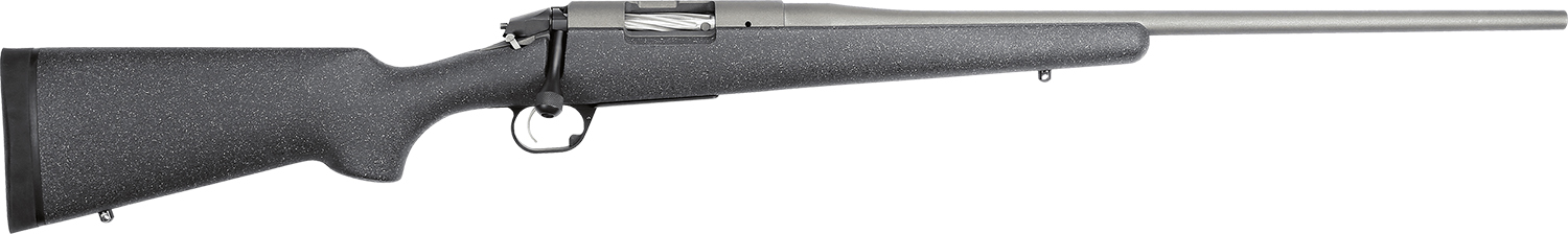 Bergara Rifles BPR28308 Premier Mountain 308 Win 4+1 22″ Tactical Gray Cerakote Barrel, Tactical Gray Cerakote Stainless Steel Receiver, Gray Speckled Black Stock, Right Hand