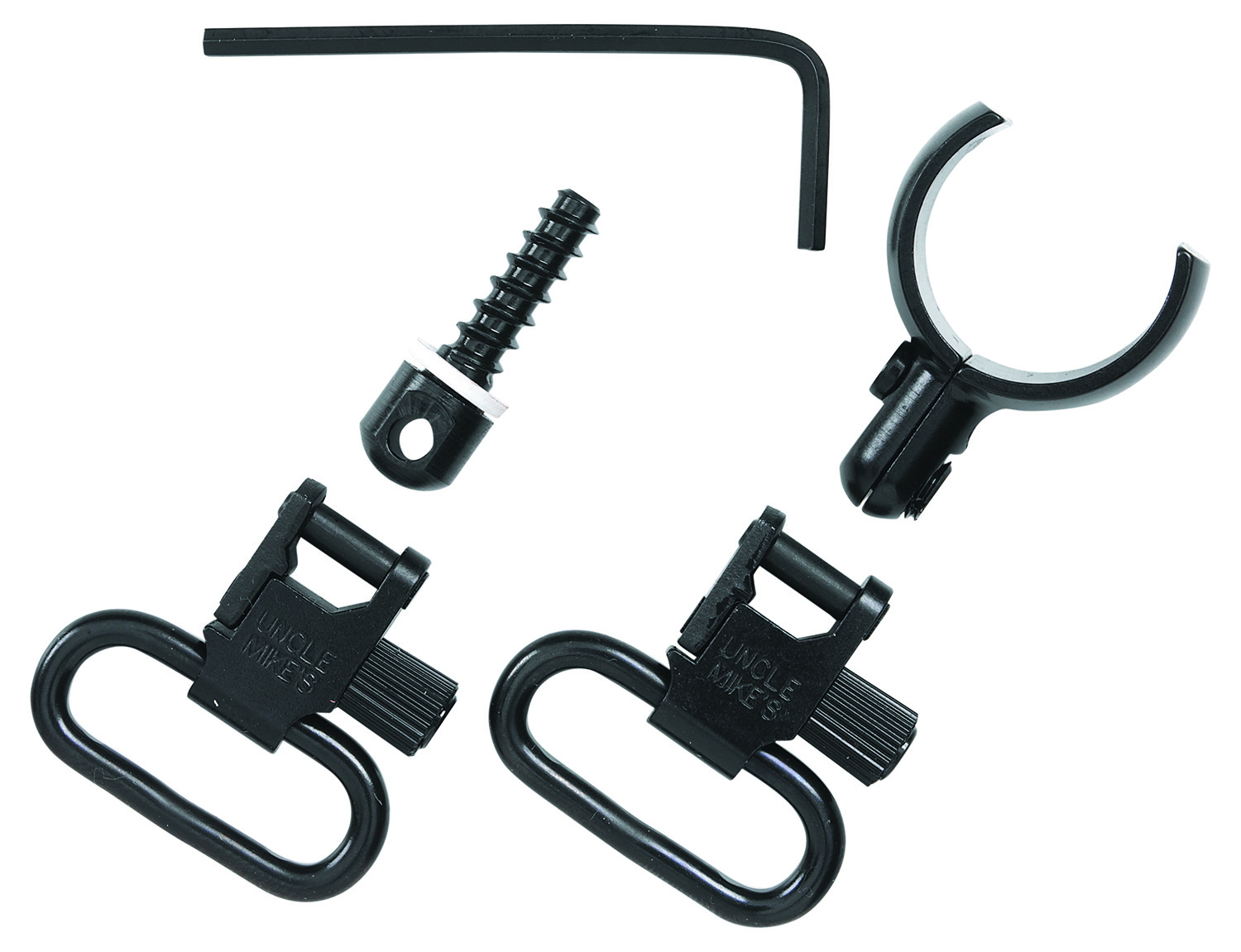 Uncle Mike’s 15922 Magnum Band Swivel Set Quick Detach 115 SG-12 Blued 1″ Loop for Winchester 101/201 12 Gauge O/U Shotgun