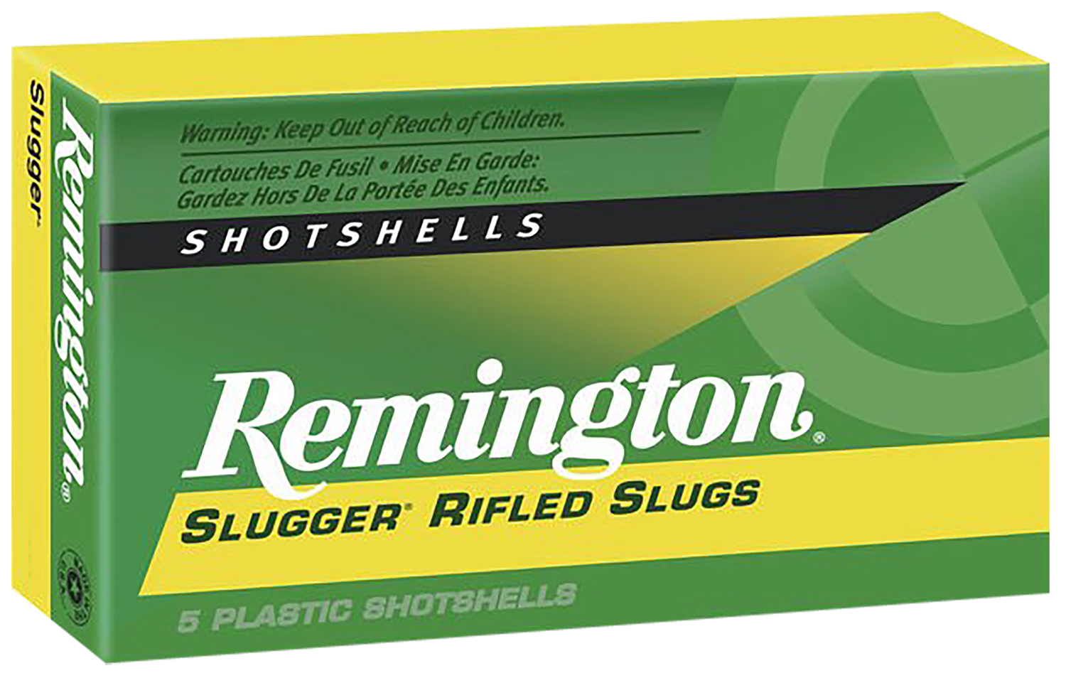 Remington Ammunition 20302 Slugger 12 Gauge 2.75″ 1 oz Rifled Slug Shot 5 Per Box/ 50 Cs