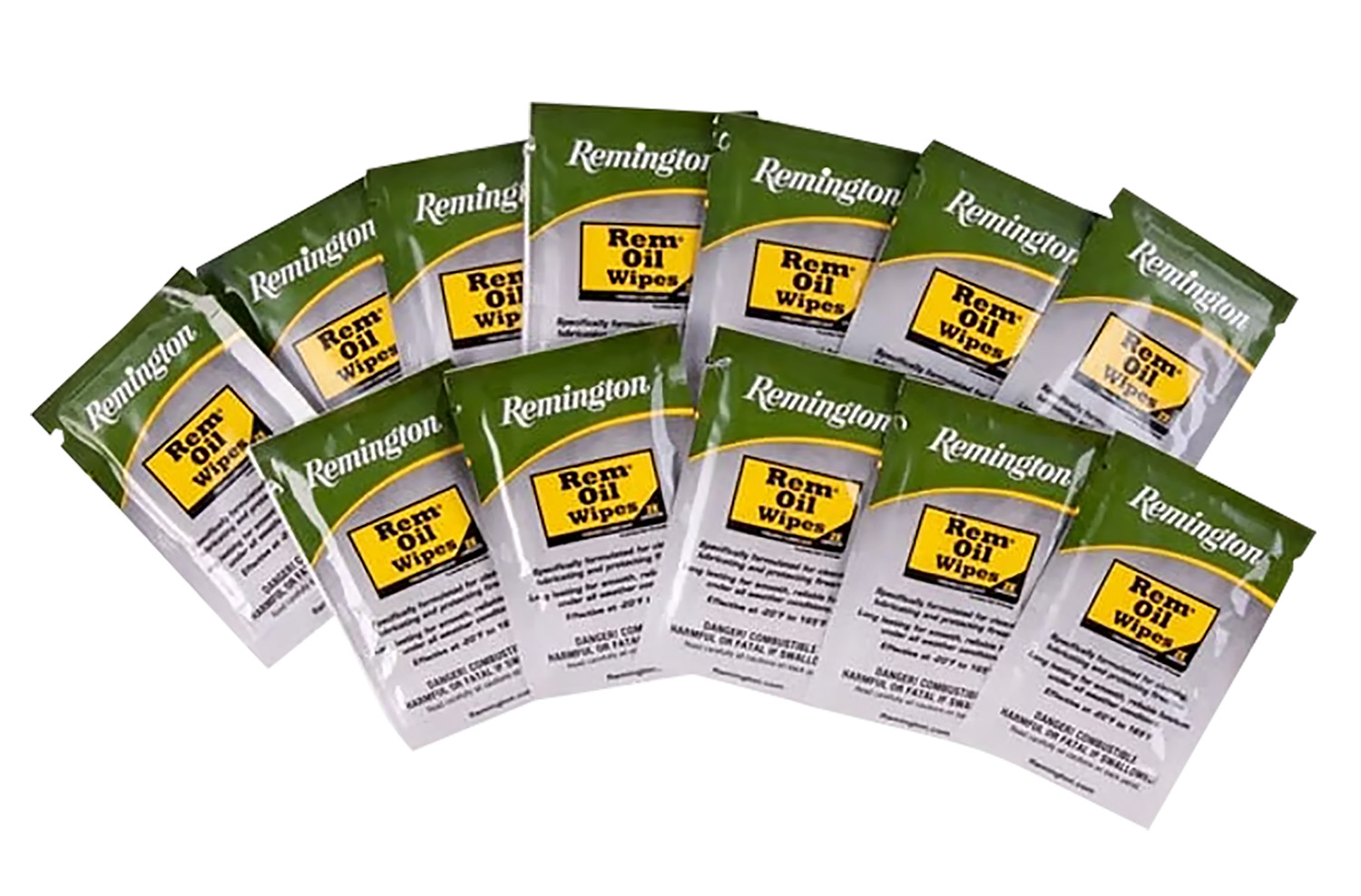 Remington Accessories 18411 Rem Oil Cleans/Lubricates/Protects Single Pack Wipes 12 Per Pack