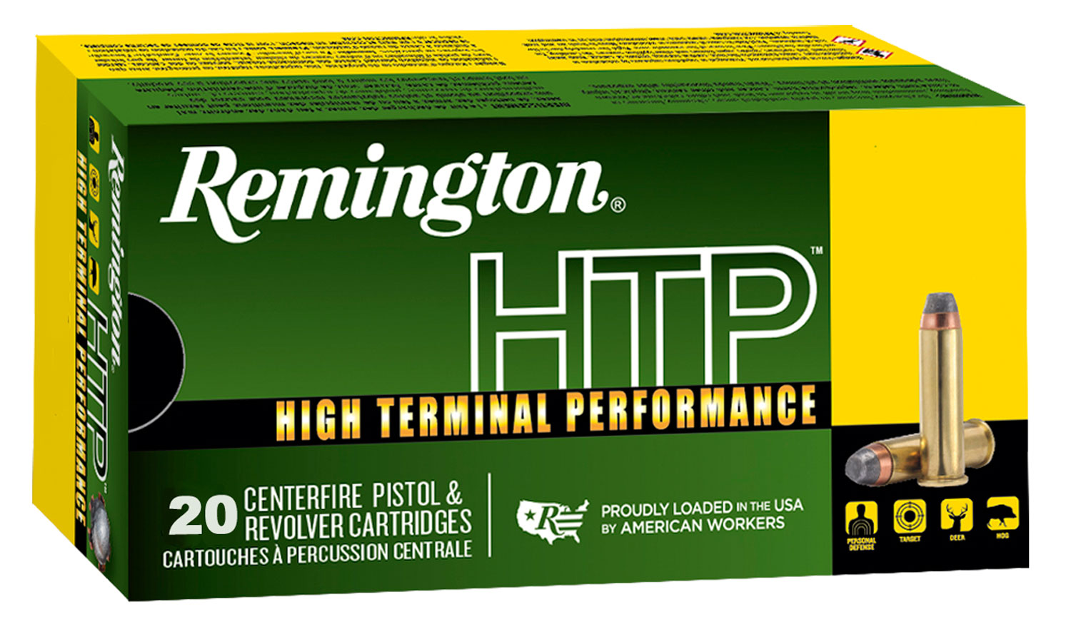 Remington Ammunition 22248 HTP 380ACP 88gr Jacketed Hollow Point 20 Per Box/25 Case