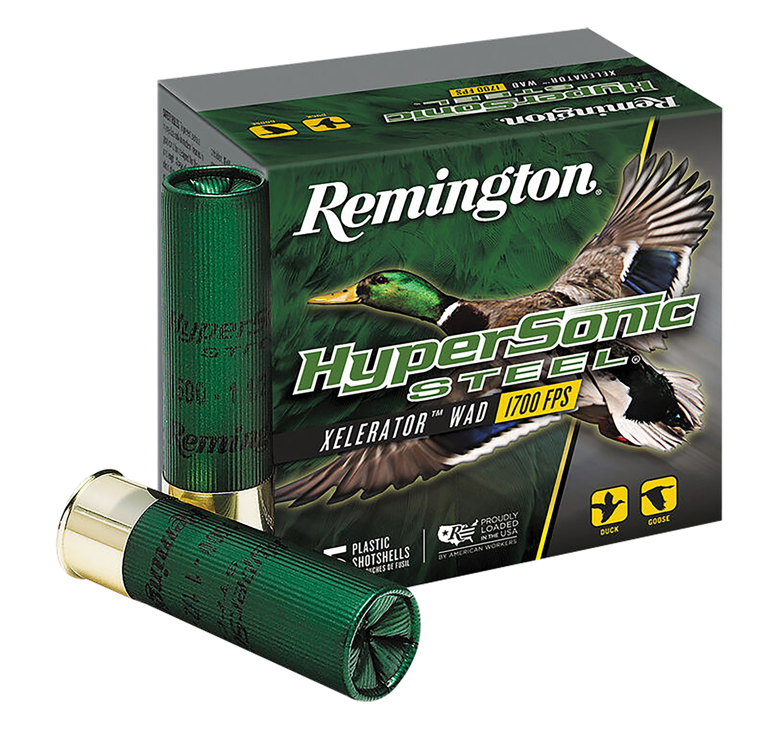 Remington Ammunition 26743 HyperSonic Steel 12Gauge 3″ 1 1/8oz 2Shot 25 Per Box/10 Case