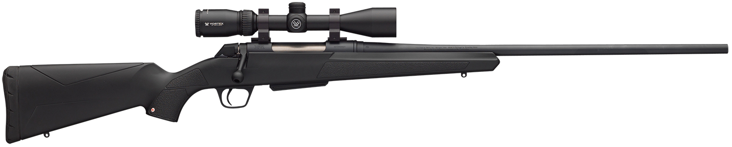 Winchester Guns 535705236 XPR Scope Combo 338 Win Mag 3+1 26″ Matte Black Synthetic Stock Matte Blued Right Hand Vortex Crossfire II 3-9x40mm