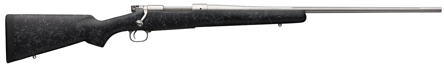 Winchester Guns 535242299 Model 70 Extreme Weather 6.8 Western Caliber with 3+1 Capacity, 24″ Barrel, Matte Stainless Metal Finish & Gray Webbed Black Fixed Bell & Carlson Stock Right Hand (Full Size)