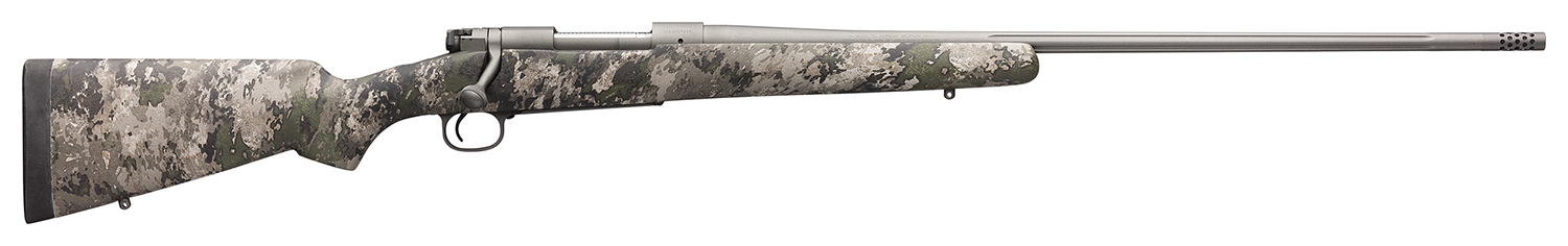 Winchester Guns 535244294 Model 70 Extreme 6.5 PRC 3+1 Cap 24″ MB Tungsten Gray Cerakote Rec/Barrel TrueTimber VSX Fixed Bell & Carlson Stock Right Hand with MOA Trigger System (Full Size) No Sights