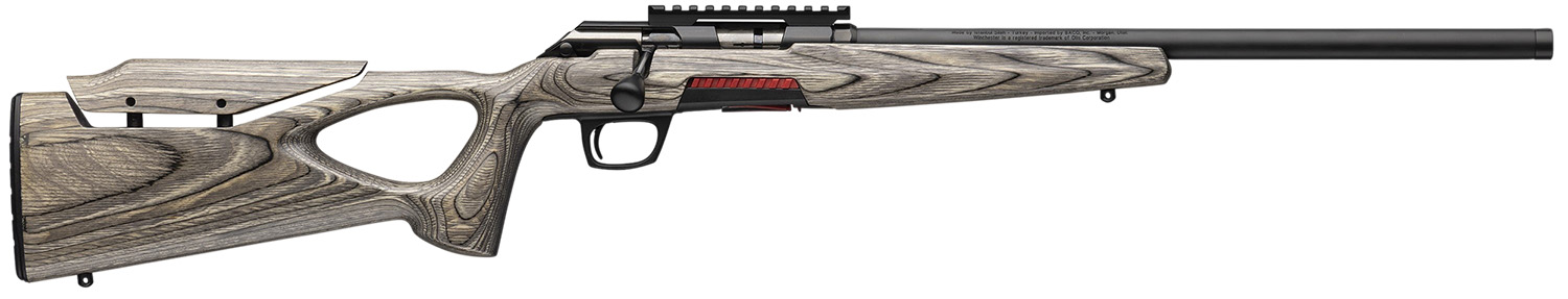 Winchester Repeating Arms 5252271003 Xpert Target 21 Sharp 10+1 18″ Matte Black Threaded Bull Barrel, Matte Black Picatinny Rail Steel Receiver, Gray Adj Comb & LOP Thumbhole Laminate Stock