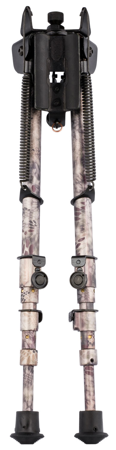 Harris Bipods 25C Swivel 25C Swivel Stud, 13.50″-27″, Kryptek Highlander Steel/Aluminum, Rubber Feet