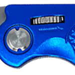 AccuSharp 701C Sport  3″ Folding Plain Stainless Steel Blade/Blue Anodized Aluminum Handle Includes Belt Clip