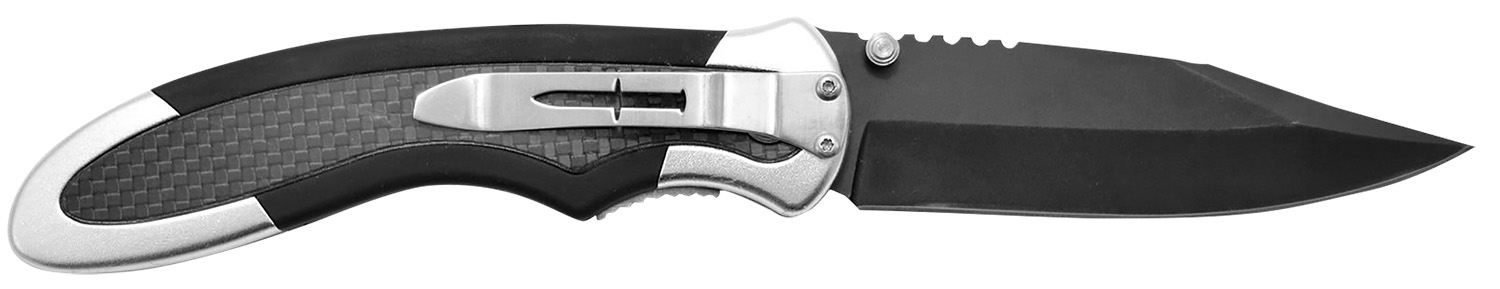 Camillus 19079 Chameleon 3.50″ Folding Drop Point Plain Black Carbonitride Titanium AUS-8A SS Blade, Carbon Fiber/Aluminum Handle