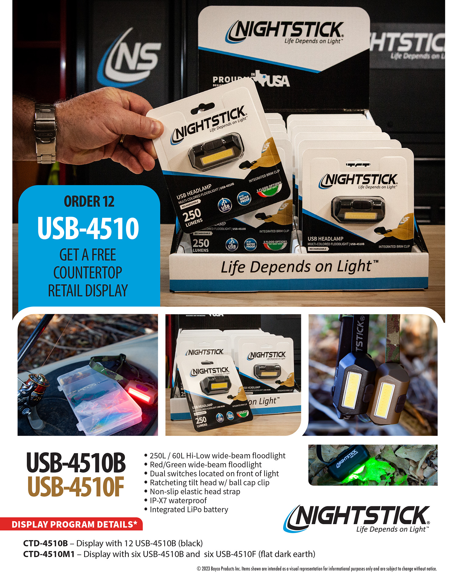 NSTICK CTD-4510M1 (6)USB4510B(6)USB4510F DISPLAY