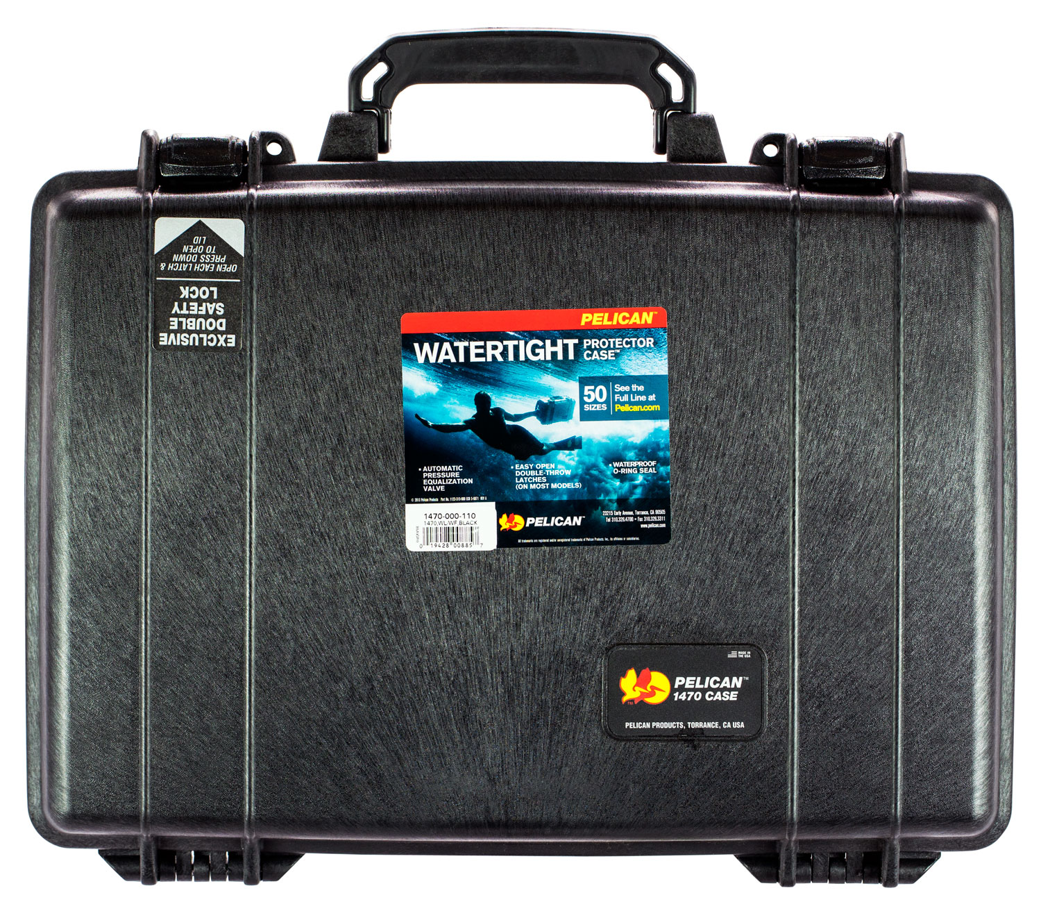 Pelican 1470000110 Protector Laptop Case Black 16″ Interior Polymer