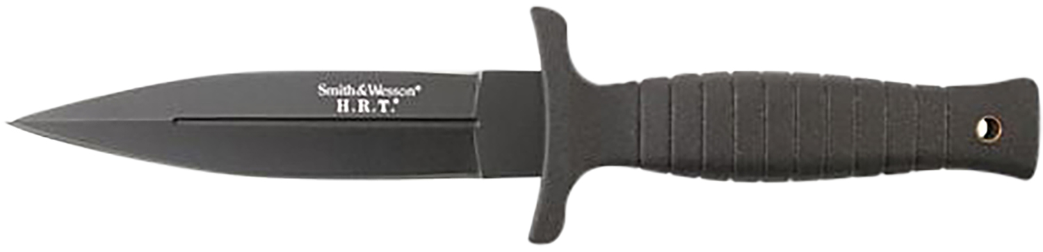 Smith & Wesson Knives SWHRT9BCP H.R.T. 4.75″ Fixed Spear Point Plain 7Cr17MoV High Carbon SS Blade Thermoplastic Rubber Handle 9″ OAL