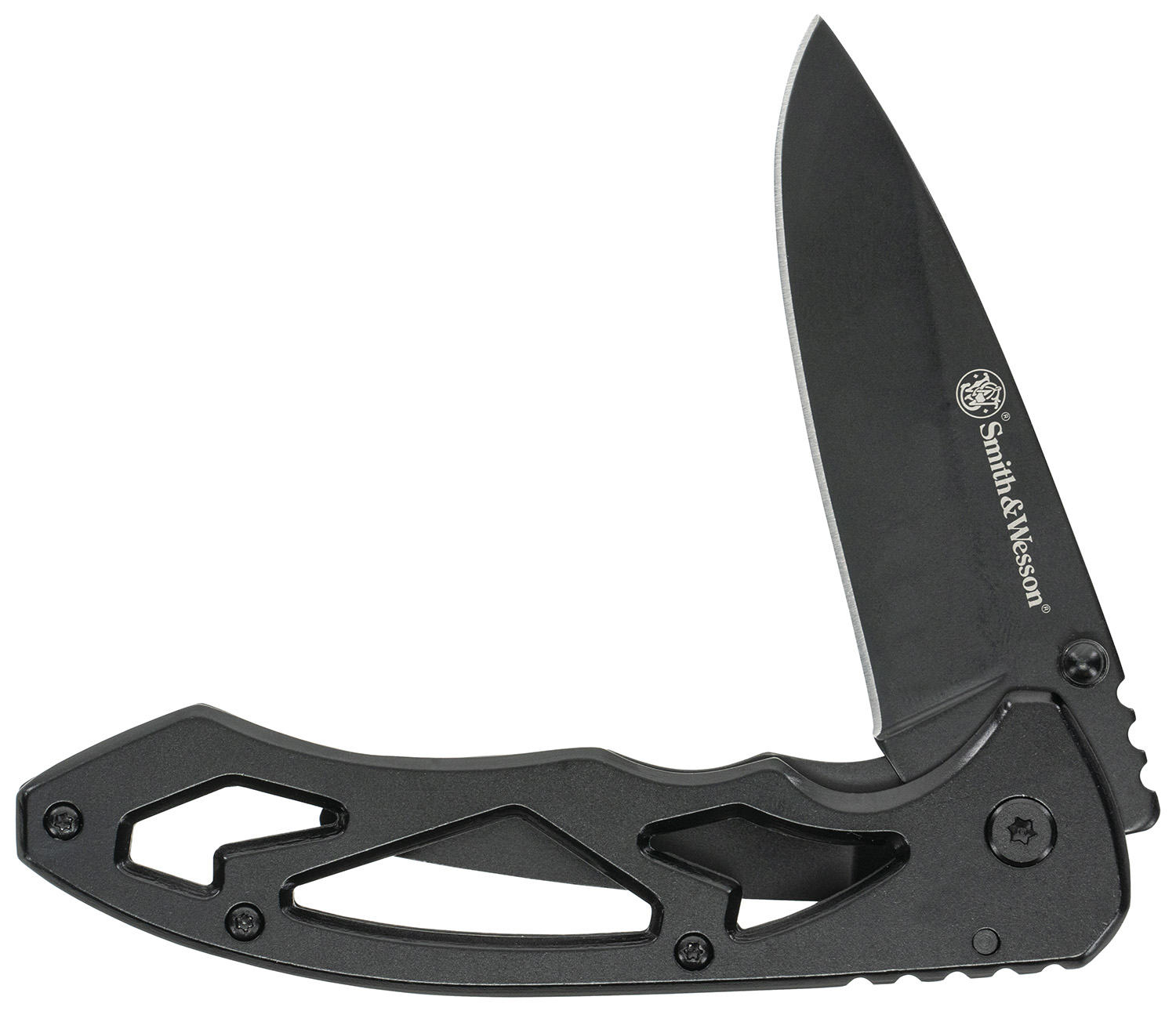 Uncle Henry CK400LCP Skeletonized Large 3″ Folding Drop Point Plain Stainless Steel Blade 4.40″ Handle Includes Pocket Clip