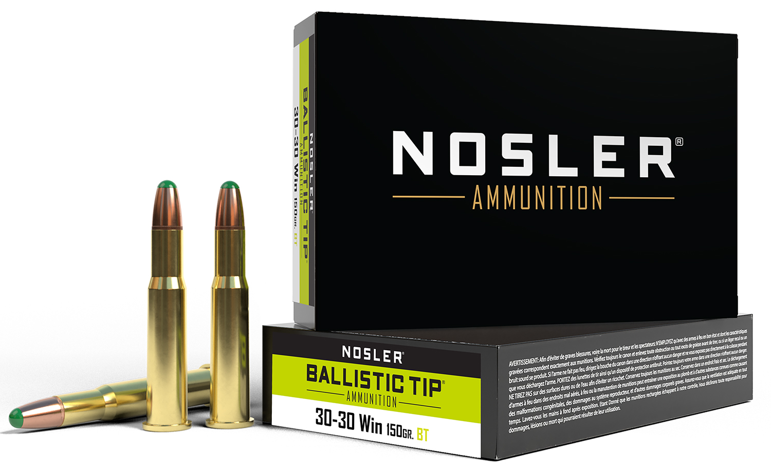 Nosler 40065 Ballistic Tip 30-30Win 150gr Round Nose Ballistic Tip 20 Per Box/10 Case