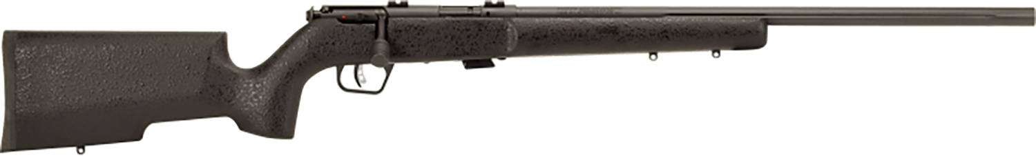 Savage Arms 25745 Mark II TR Full Size 22 LR 5+1 22″ Matte Black Heavy Fluted Barrel, Matte Black Drilled & Tapped Carbon Steel Receiver, Matte Black Tactical Wood Stock, Right Hand
