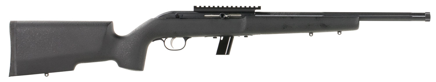 Savage Arms 45200 64 TRR-SR Full Size 22 LR 10+1 16.50″ Matte Black Fluted Threaded Barrel, Matte Black Picatinny Rail Carbon Steel Receiver, Matte Black Fixed Wood Stock, Right Hand