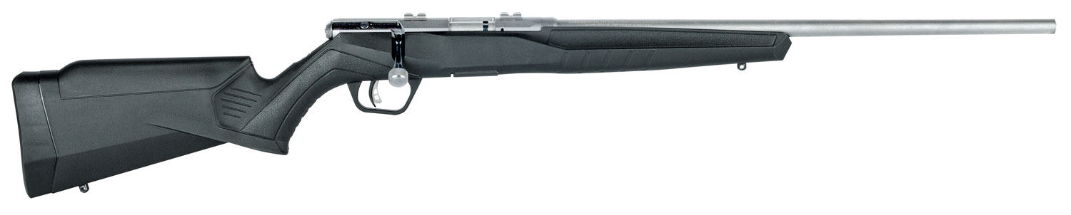Savage Arms 70202 B Series FVSS Full Size 22 LR 10+1 21″ Matte Heavy Button Rifled Barrel, Matte Drilled & Tapped Stainless Steel Receiver, Matte Black Fixed Synthetic Stock, Right Hand