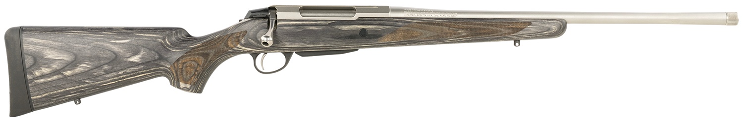 Tikka JRTXG37022MT T3x Laminated Full Size 7mm Rem Mag 3+1 22.40″ Stainless Threaded Barrel, Stainless Steel Drilled & Tapped Receiver, Oil Gray Fixed Laminate Stock, Right Hand