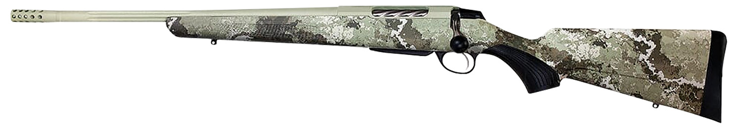 Tikka JRTXVA418 T3x Lite 270 Win 3+1 22.40″ Fluted/Threaded, Desert Verde Cerakote Barrel/Rec, Veil Alpine Synthetic Stock, Interchangeable Grip, Muzzle Brake Left Hand