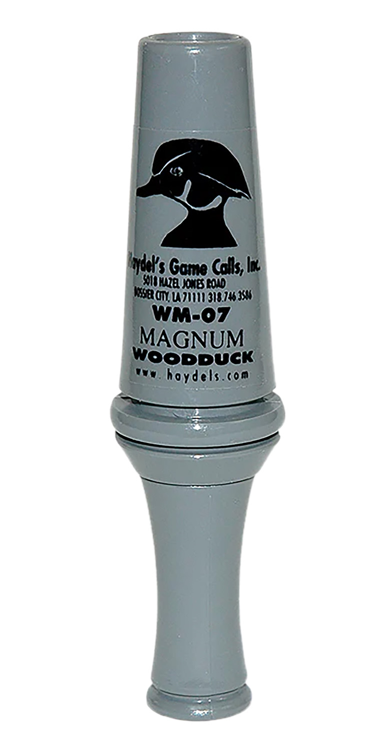 Haydel’s Game Calls WM07 Magnum Open Call Single Reed Wood Duck Sounds Attracts Ducks Gray Acrylic