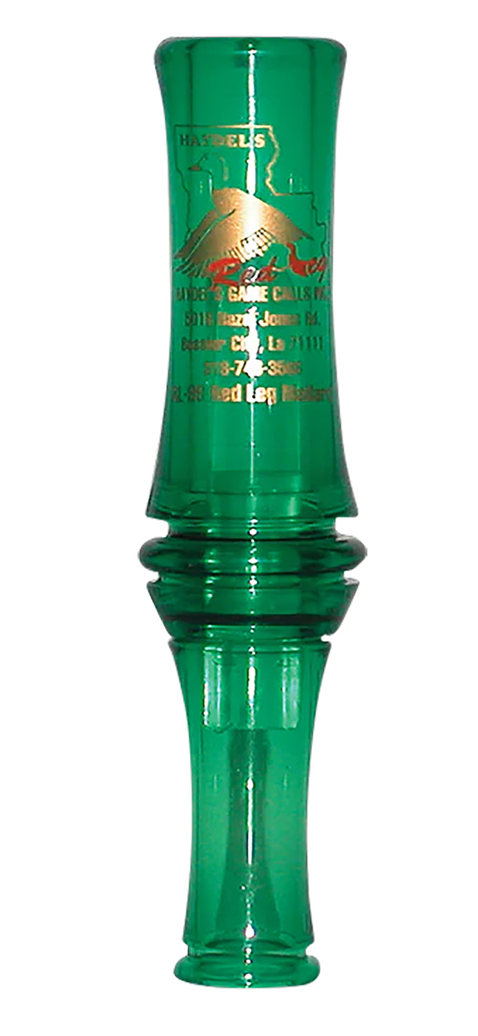 Haydel’s Game Calls RL99 “Redleg” Mallard Open Call Double Reed Mallard Sounds Attracts Ducks Green Plastic