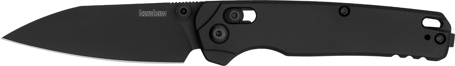 Kershaw 6105BLK Bel Air 3″ Folding Reverse Tanto Plain Blackwash CPM MagnaCut Steel Blade, Black Aluminum Handle