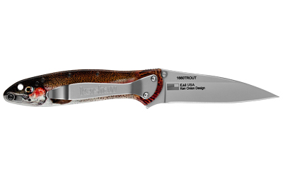 KERSHAW LEEK 3″ RNBW TROUT/SILVER