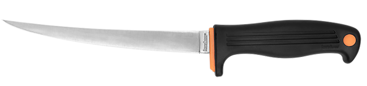 Kershaw 1257X Clearwater  7″ Fixed Fillet Plain Satin 420J2 SS Blade Black Co-polymer Handle Includes Sheath