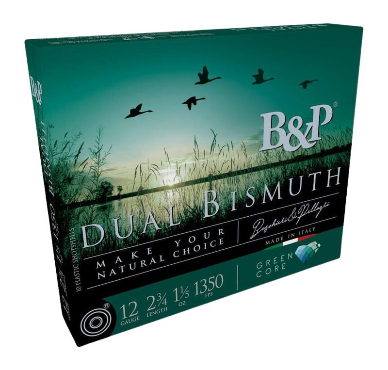 B&p Ammunition 12B5DB43 Dual Bismuth 12Gauge 2.75″ 1 1/5oz Bismuth 3/4Shot 10 Per Box/10 Case
