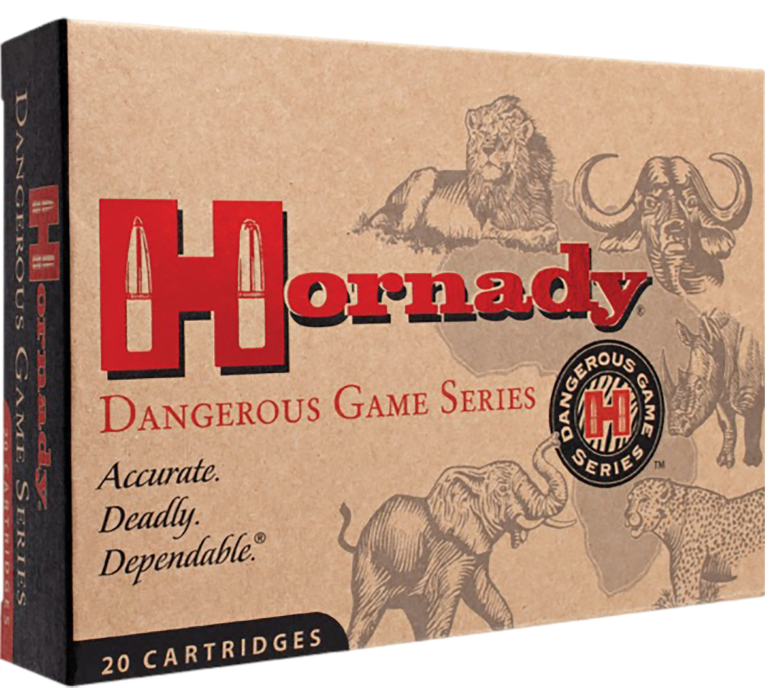 Hornady 8508 Dangerous Game 375H&HMag 270gr InterLock Spire Point Recoil Proof 20 Per Box/6 Case