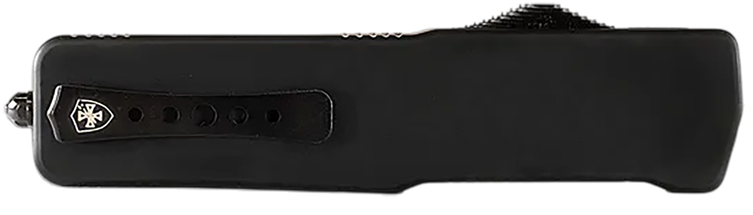 Templar Knife XMCABK121 Excalibur Money Clip 1.90″ OTF Dagger Plain Black Oxide Stonewashed Powder Coated D2 Steel Blade, 3.38″ Black Anodized Aluminum Handle