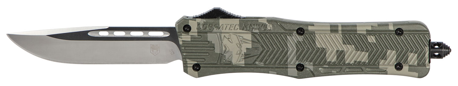 CobraTec Knives MADCCTK1MDNS CTK-1 Medium 3″ OTF Drop Point Plain D2 Steel Blade/Army DigiCamo Aluminum Handle Features Glass Breaker Includes Pocket Clip