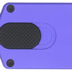 CobraTec Knives CTASPPUR ASP  1.94″ OTF Dagger Plain D2 Steel Blade, 3.31″ Purple Aluminum Handle