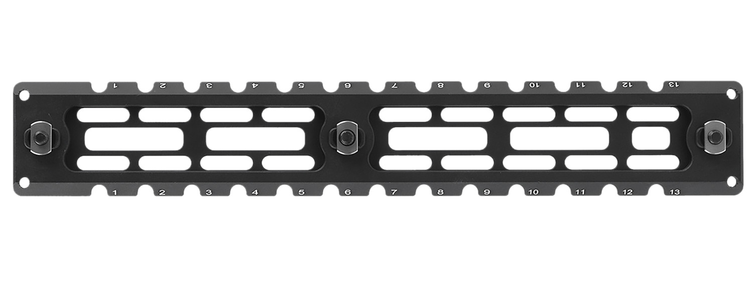 Leapers TLUMA03 ARCA Rail 6 Slot M-LOK  Matte Black Anodized Aluminum 9.40″ Long M-LOK Mount