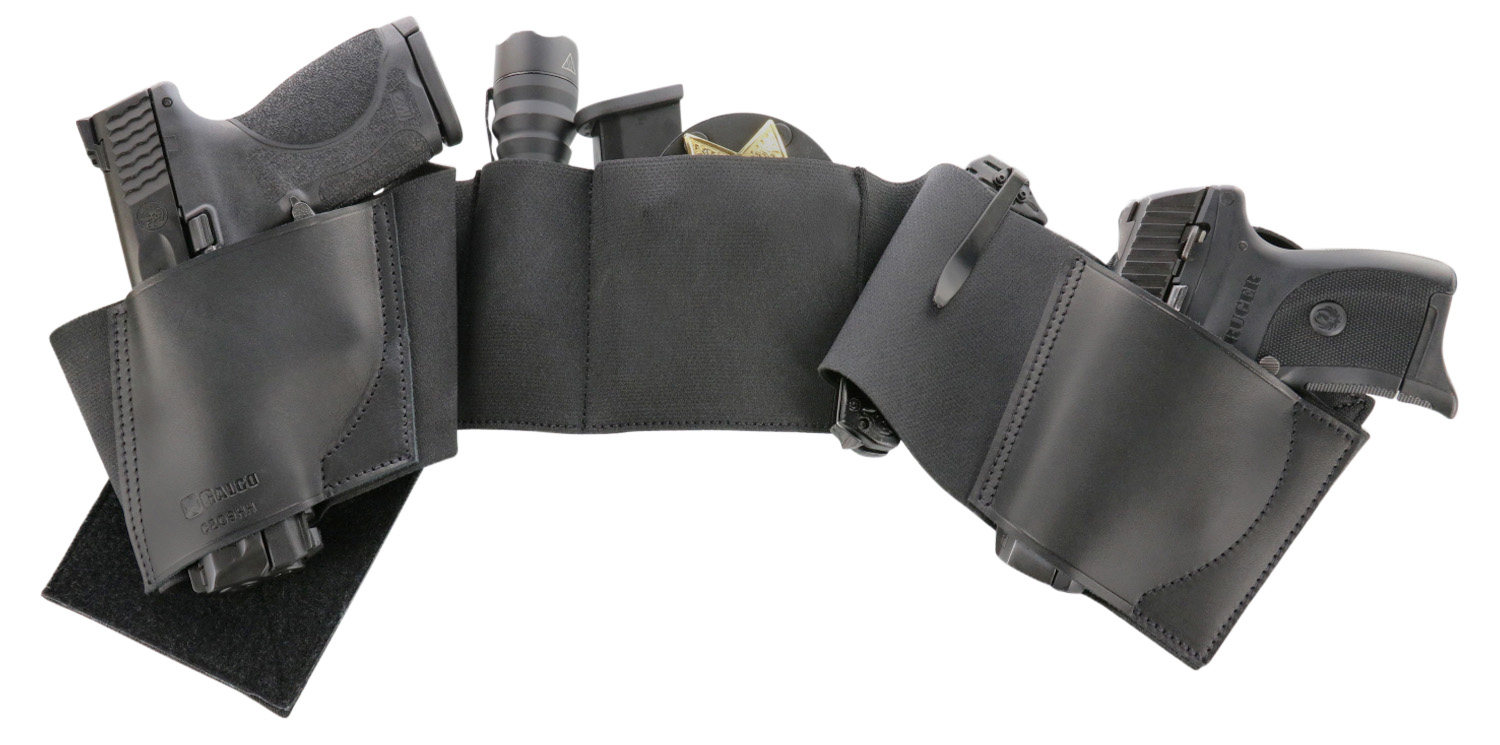 Galco UWBKXL2 UnderWraps 2.0 Black XL Leather/Nylon Handgun