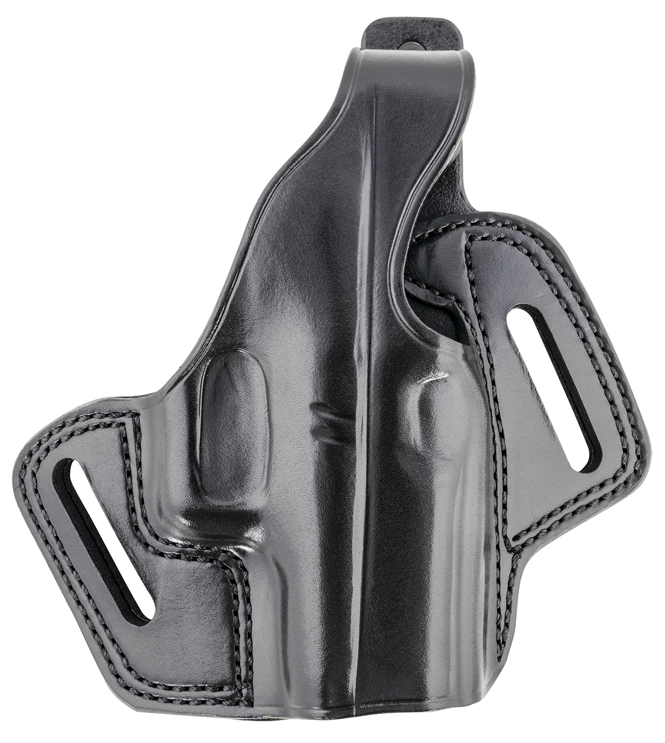 Galco FL800RB Fletch OWB Black Leather Belt Slide Compatible w/Glock 43/43X, Springfield Hellcat Belt Up to 1.75″ Wide Right Hand