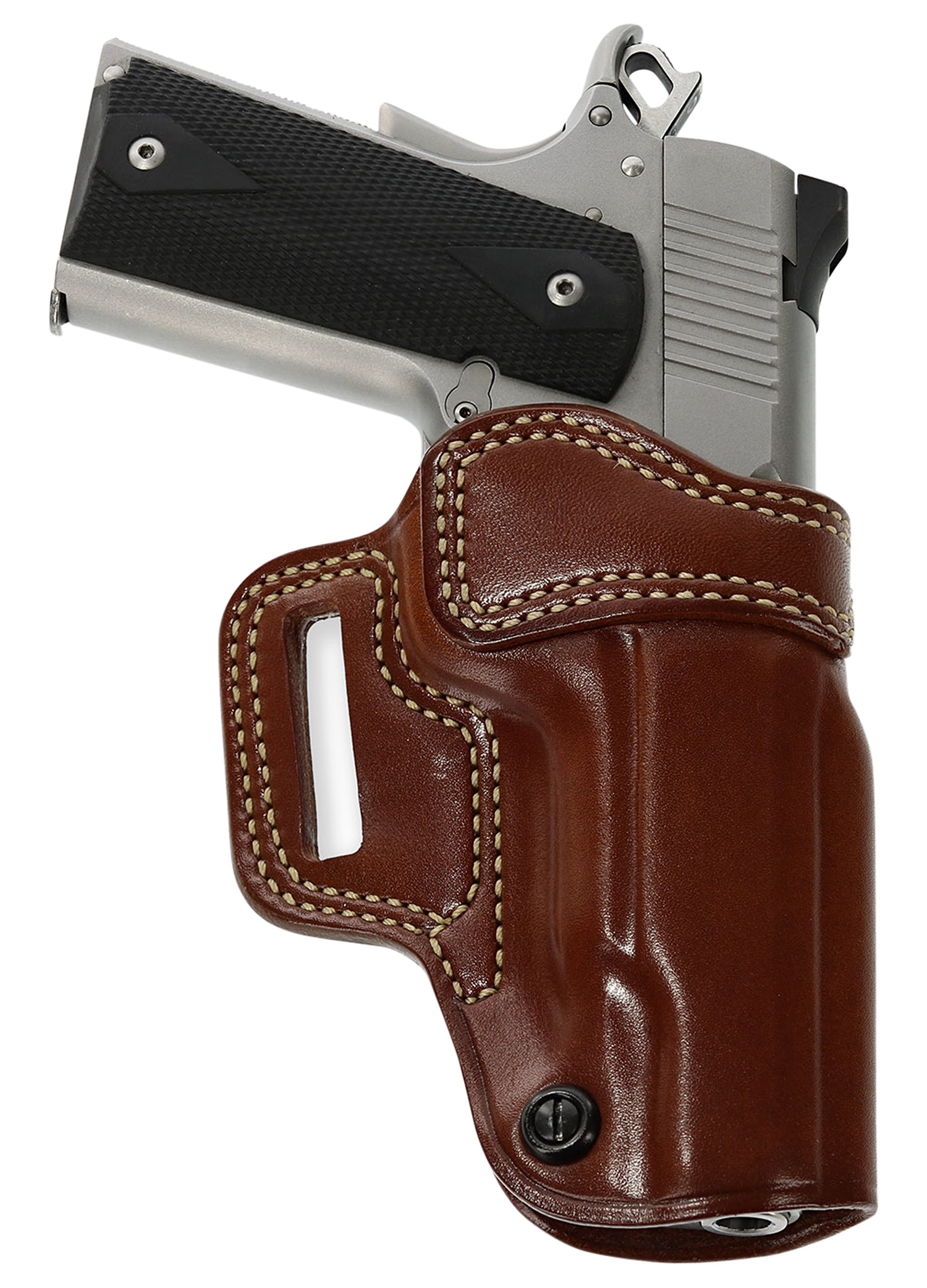 Galco AV266 Avenger  OWB Tan Leather Belt Slide Fits 4-4.25″ 1911