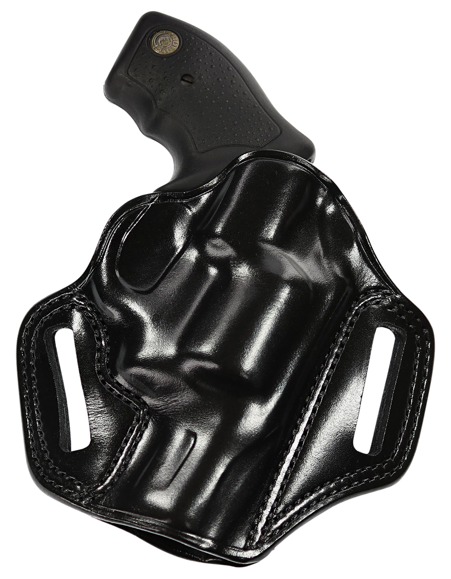 Galco CM880B Combat Master  OWB Black Leather Belt Slide Fits Springfield XDM 4.5″ Right Hand