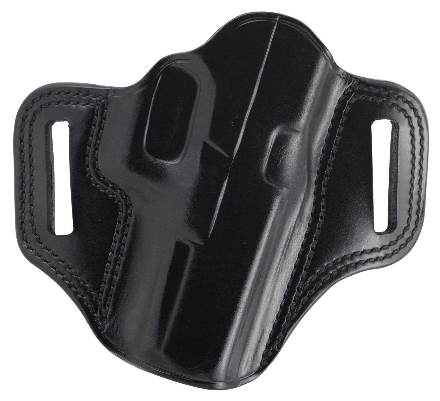 Galco CM228B Combat Master OWB Black Leather Belt Slide Compatible w/Glock 20/21/37, Belt 1.75″ Wide Right Hand