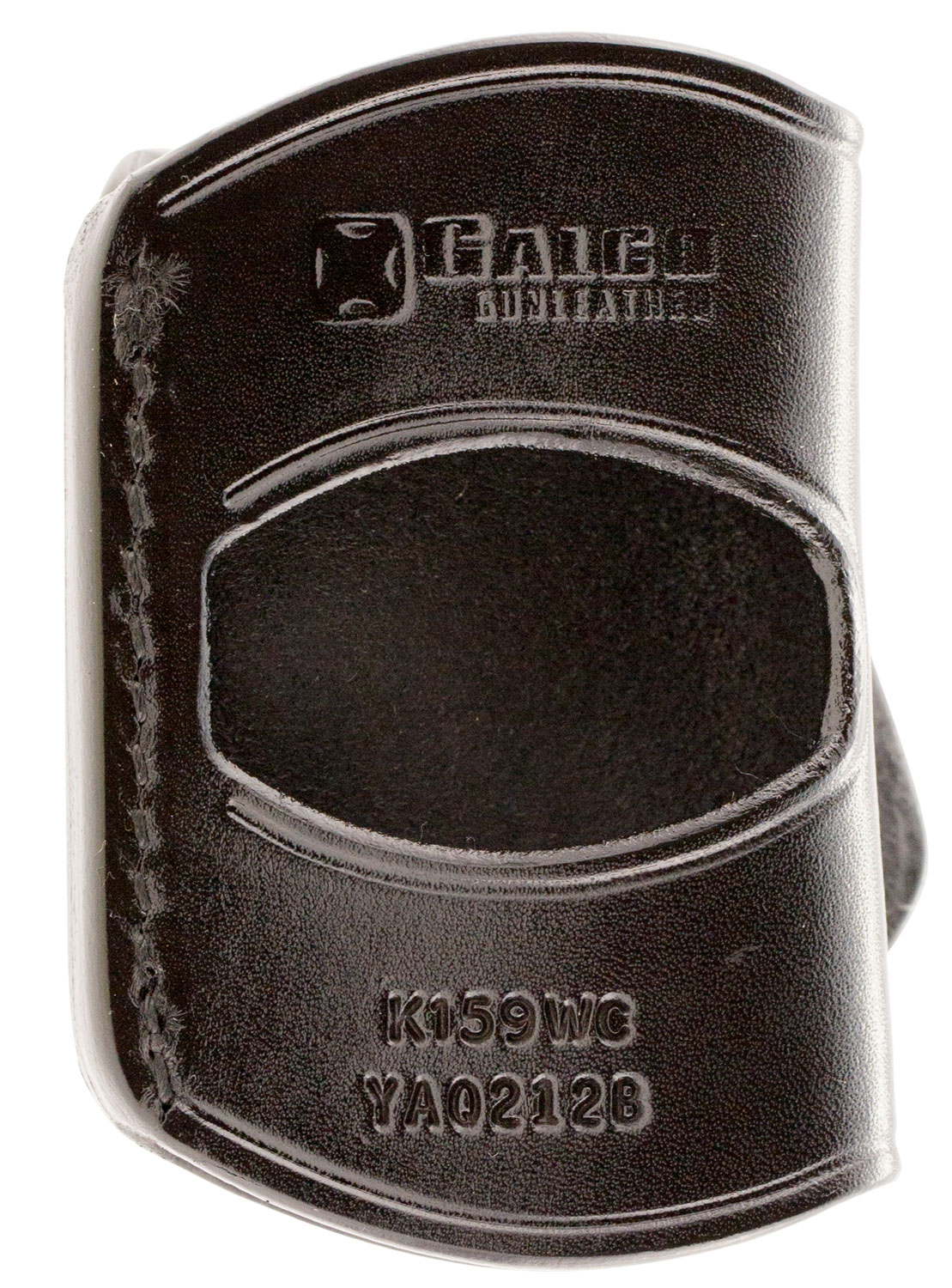 Galco YAQ212B Yaqui  OWB Black Leather Belt Slide Fits 1911 Fits 3-5″ Barrel Right Hand