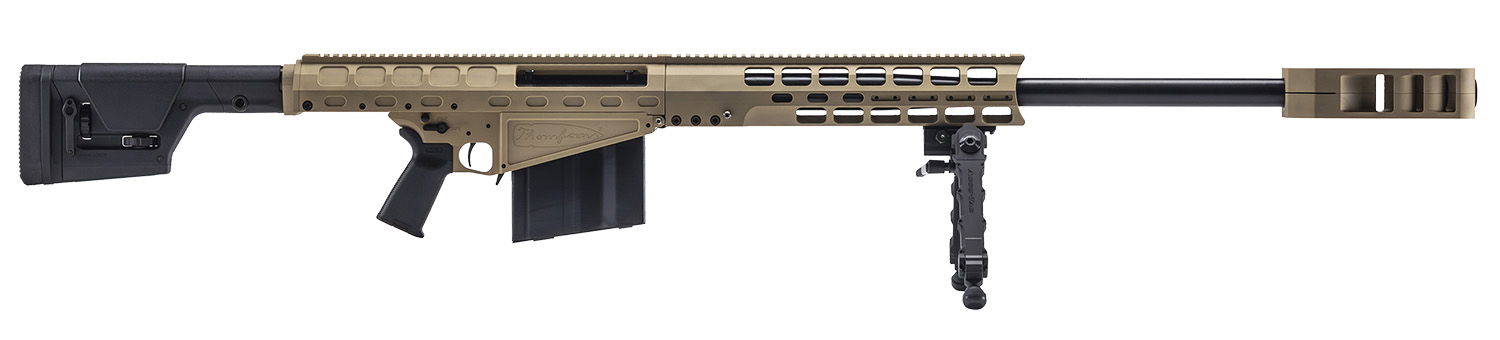 Thompson TAO50FDE TAO50  50 BMG 10+1 29″ Black Steel Barrel, Flat Dark Earth Anodized Picatinny Rail Aluminum Receiver, Magpul PRS Gen3 Polymer Stock, Magpul MOE+ Grip, Features Accu-Tac Bipod