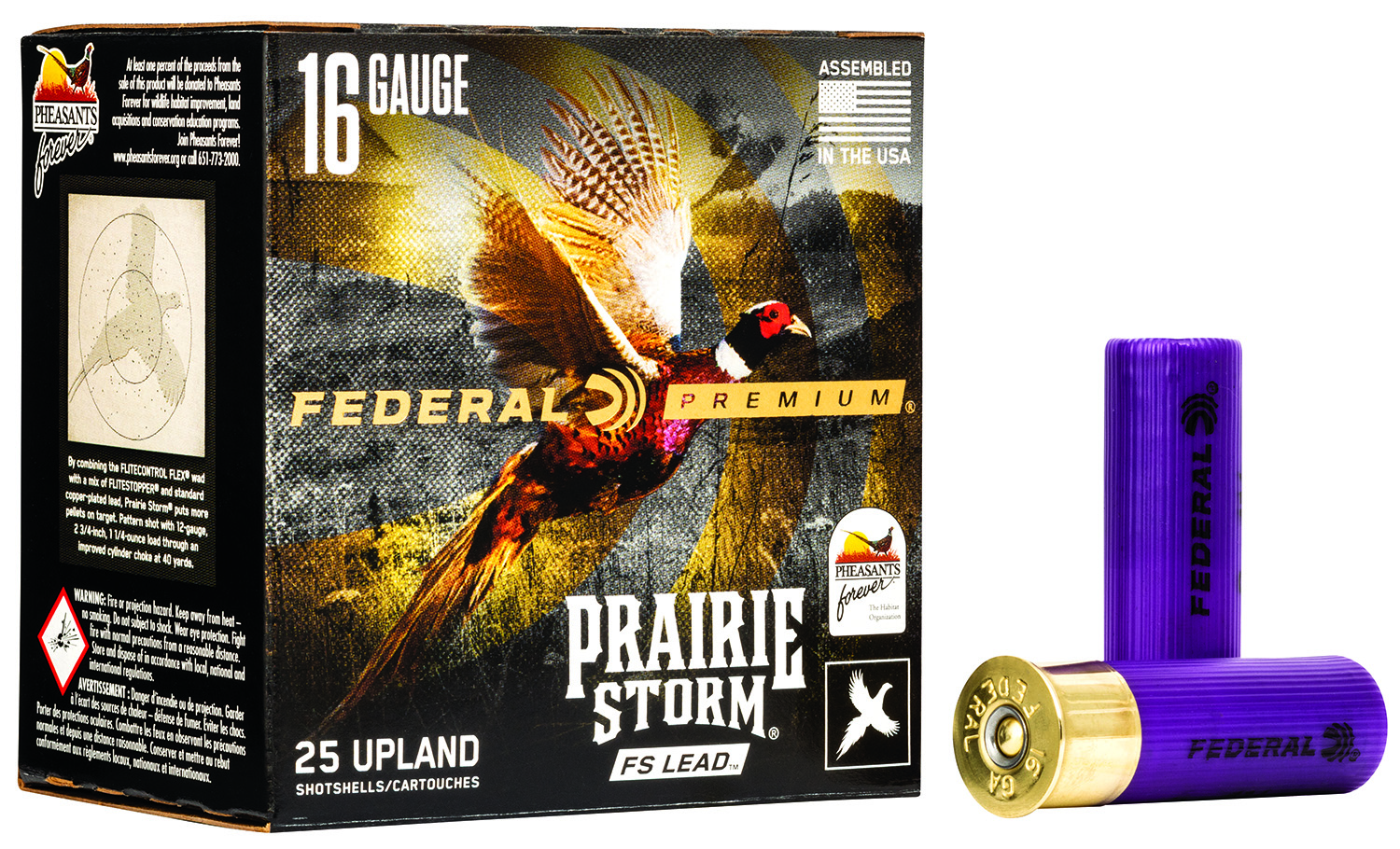 Federal PFX164FS5 Premium Prairie Storm FS 16Gauge 2.75″ 1 1/8oz 5Shot 25 Per Box/10 Case