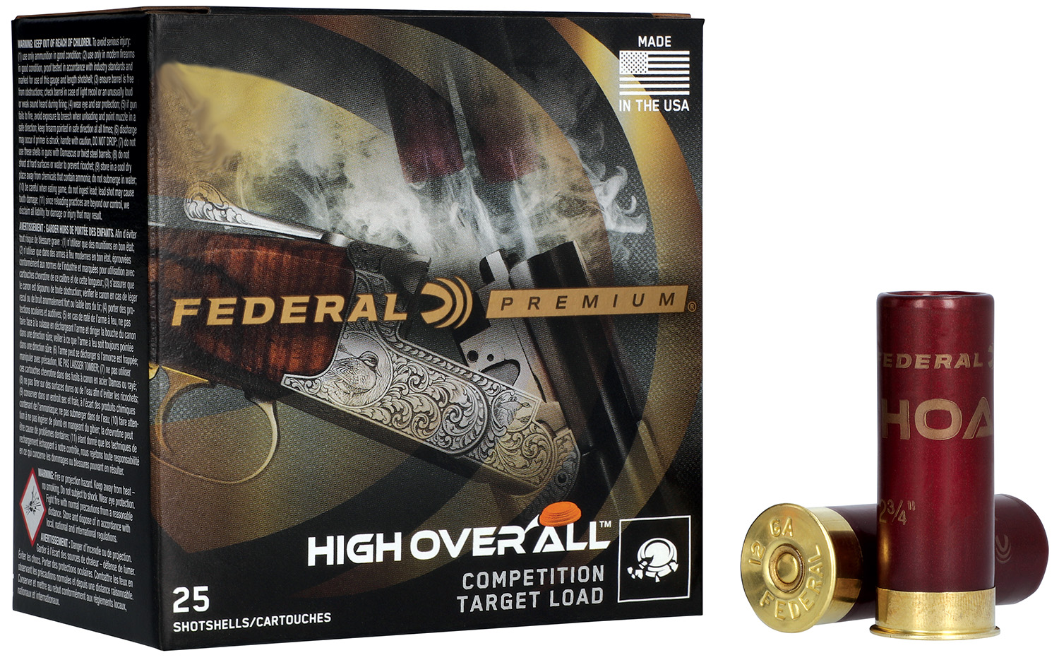 Federal HOA20H75 Premium High Over All 20Gauge 2.75″ 7/8oz 7.5Shot 25 Per Box/10 Case
